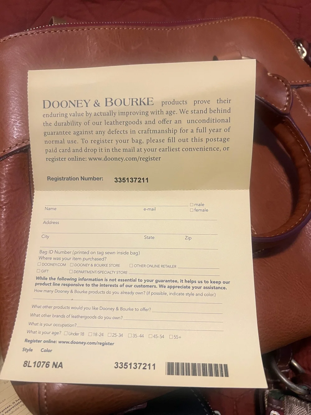 NWT Dooney & Bourke Florentine Cameron Leather Satchel (458$ Retail)